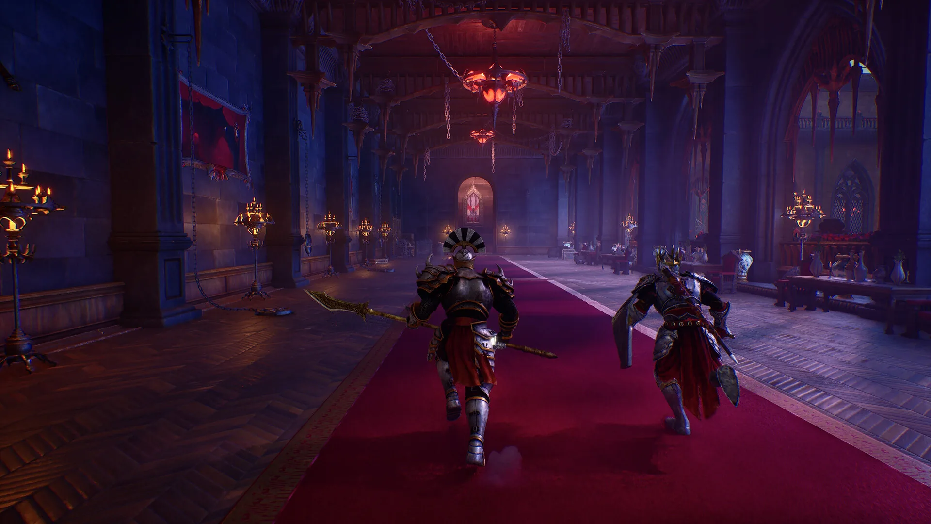 Crimson Moon graphics and dark fantasy atmosphere